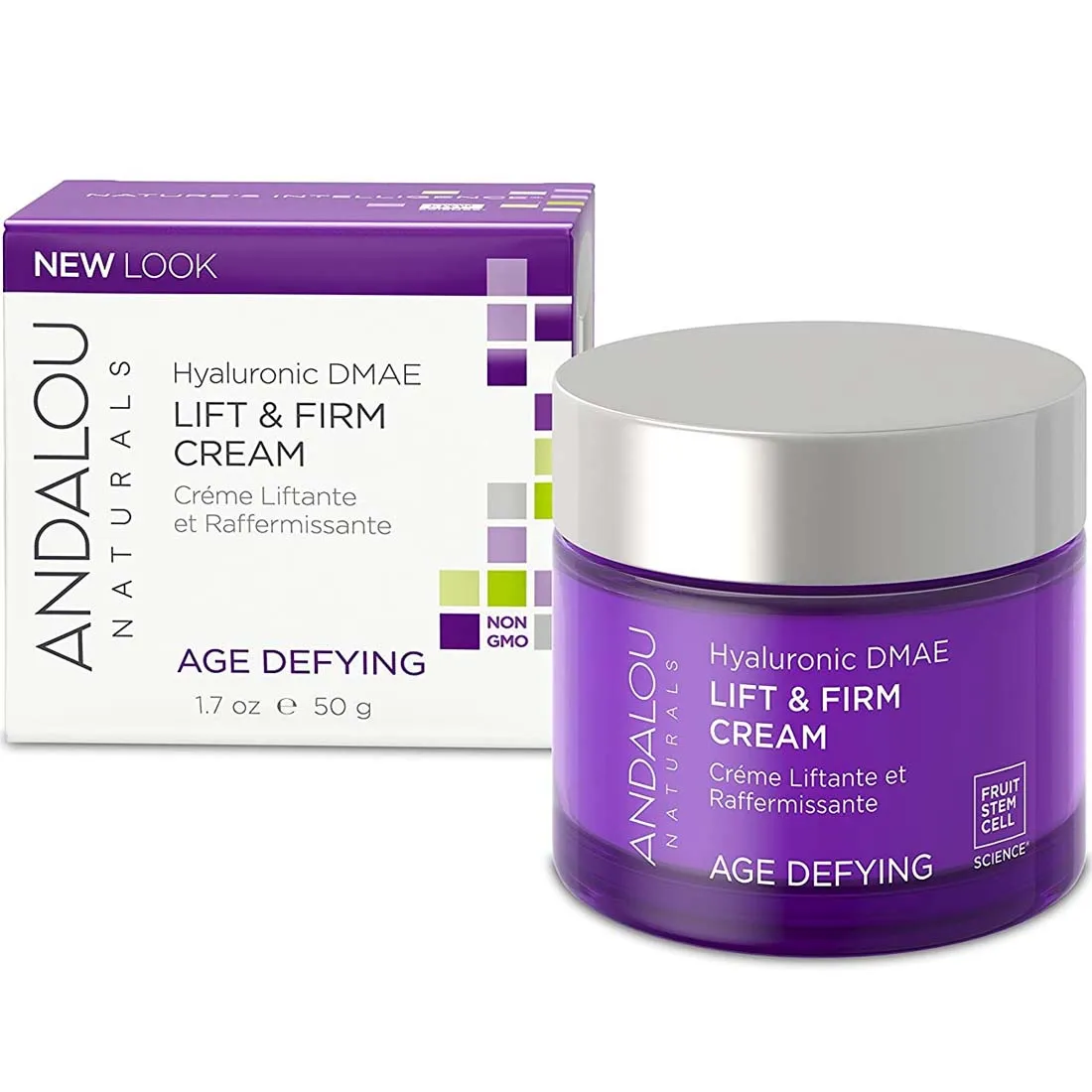 Andalou Naturals Hyaluronic DMAE Lift & Firm Cream, 50ml