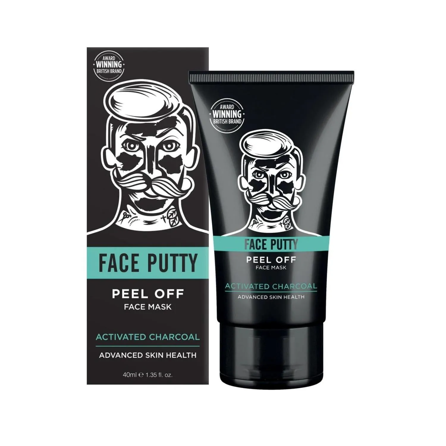 Barber Pro Face Putty Peel-Off Mask With Activated Charcoal (40ml)