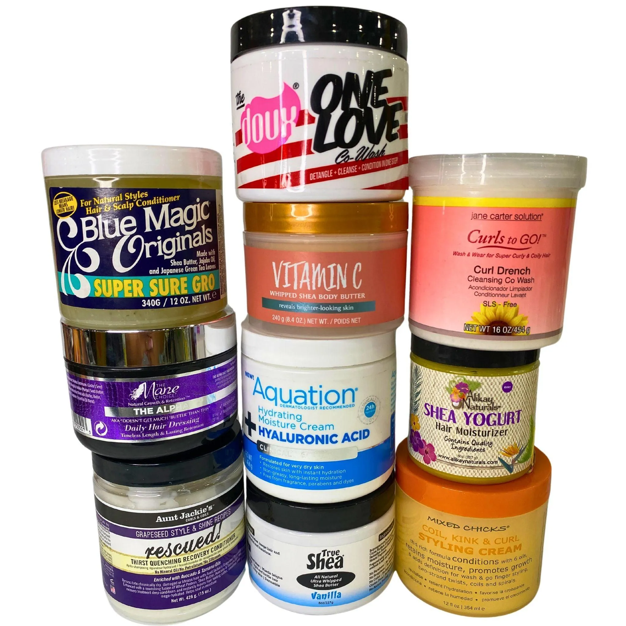 Creams , Gels & Butters Mix includes Brands like Aunt Jackie's , One Love , Tree Hut (50 Pcs Lot)