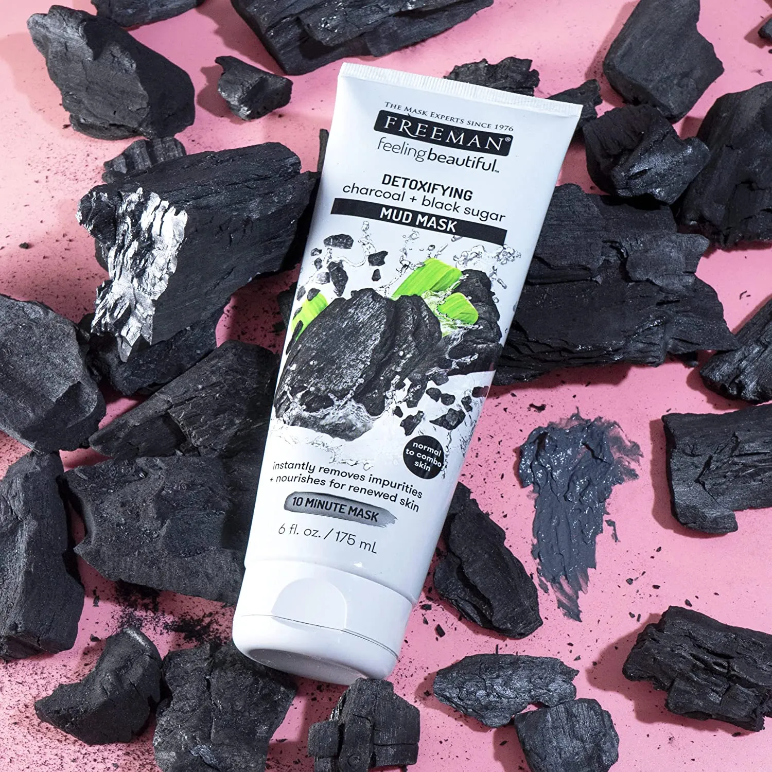 Detoxifying Charcoal   Black Sugar Mud Mask 175ml