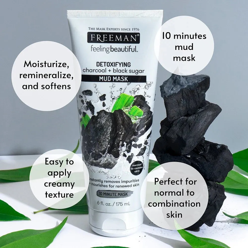 Detoxifying Charcoal   Black Sugar Mud Mask 175ml