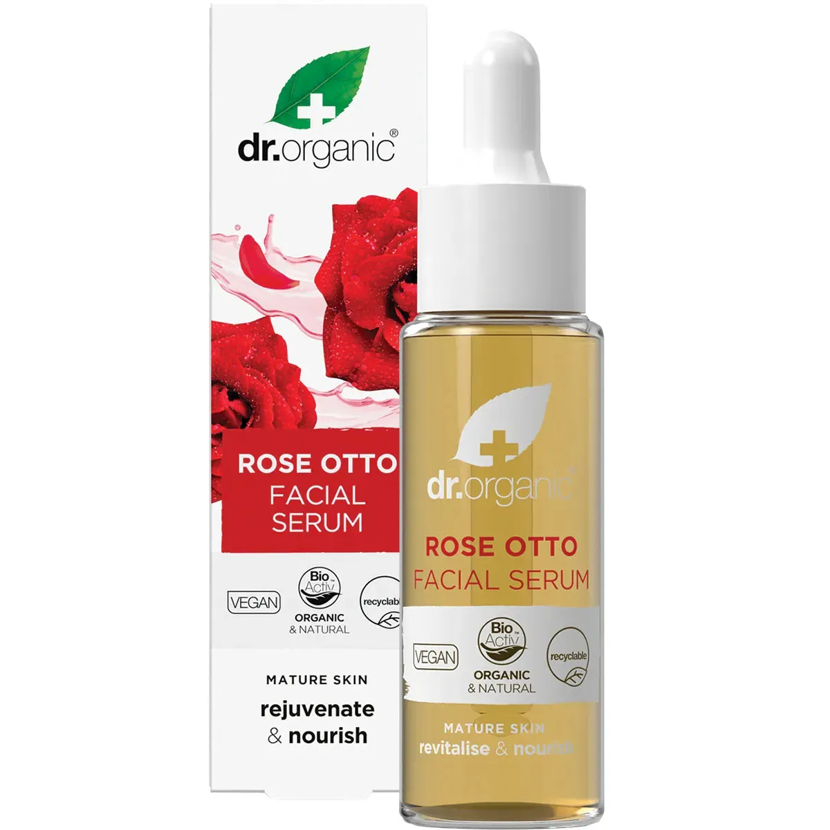 Dr Organic Facial Serum Rose Otto 30ml