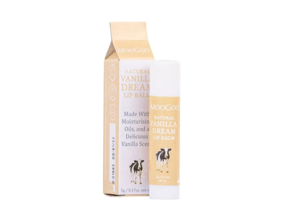 MooGoo Skincare Edible Lip Balm 5g -Vanilla Dream Exp: