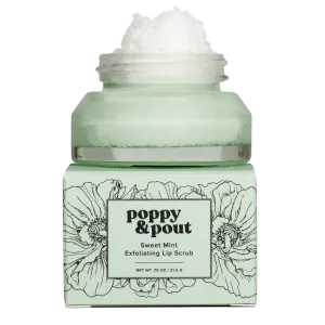 Poppy & Pout Lip Scrub - Sweet Mint