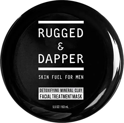 RUGGED & DAPPER Detox and Acne Face Mask for Men, 5.5 Oz