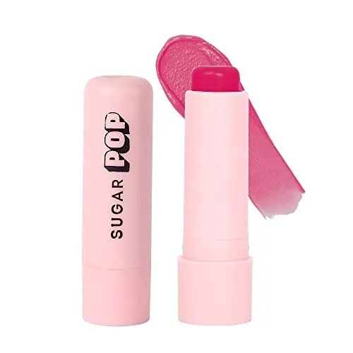 SUGAR POP Nourishing Lip Balm 06 Strawberry - 4.5 gms – Tinted Lip Moisturizer for Dry and Chapped Lips, Enriched with Castor Oil, Intense Hydration and UV protection