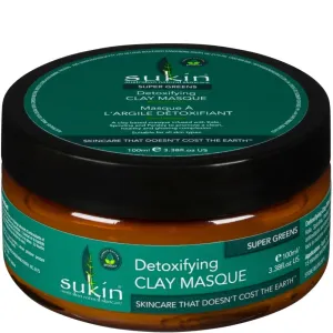 Sukin Super Greens Detoxifying Clay Masque, 100 ml, Clearance 40% Off, Final Sale