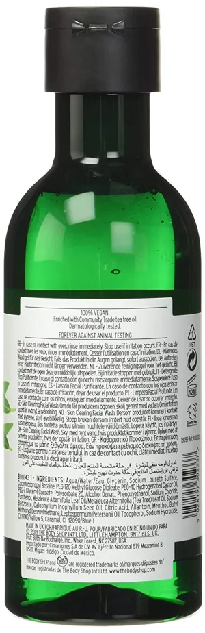 The Body Shop Tea Tree Skin Clearing Facial Wash