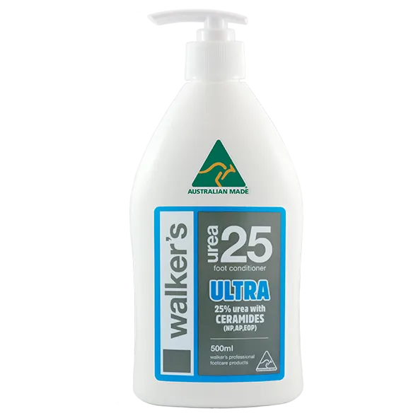 Walker's ULTRA 25% Urea with Ceramides for dry, cracked & callused heels 500ml