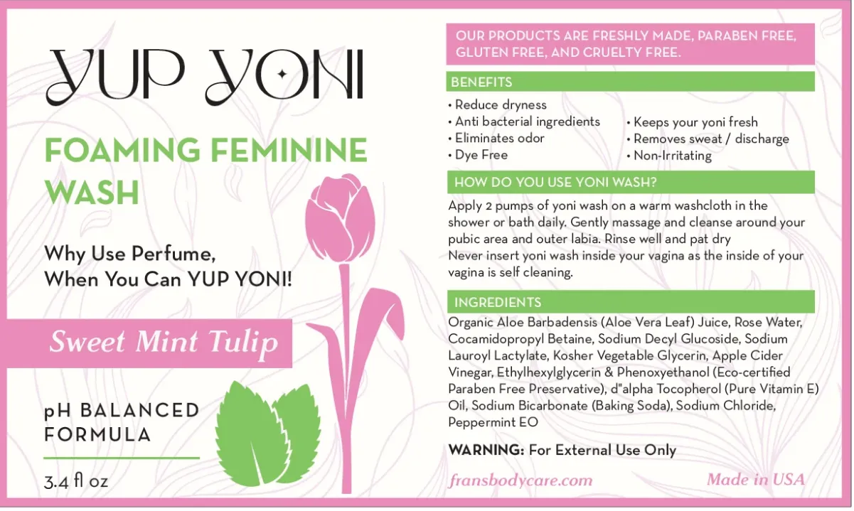 Yup Yoni Foaming Feminine Wash